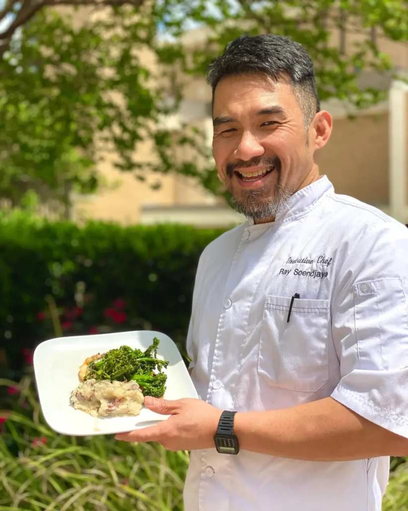 Campus chef portrait for a storytelling feature