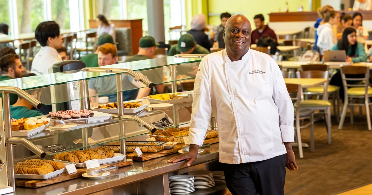 Campus chef and dining team storytelling moment
